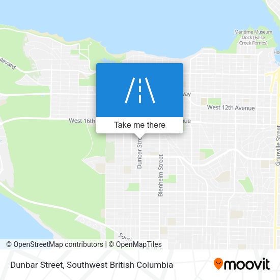 Dunbar Street map