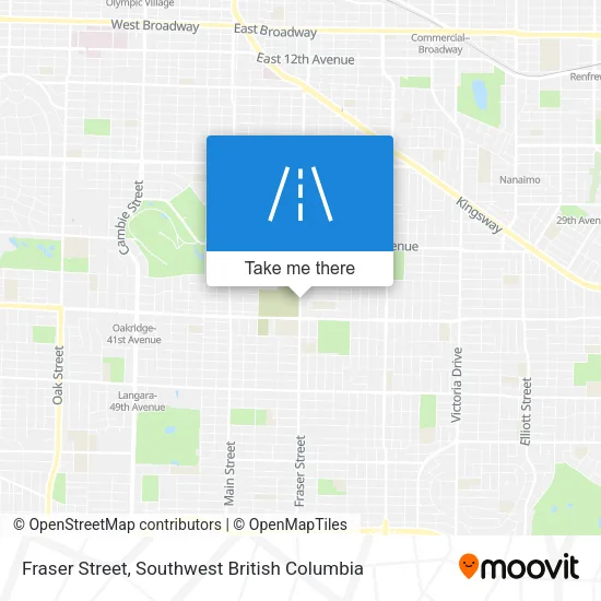 Fraser Street map