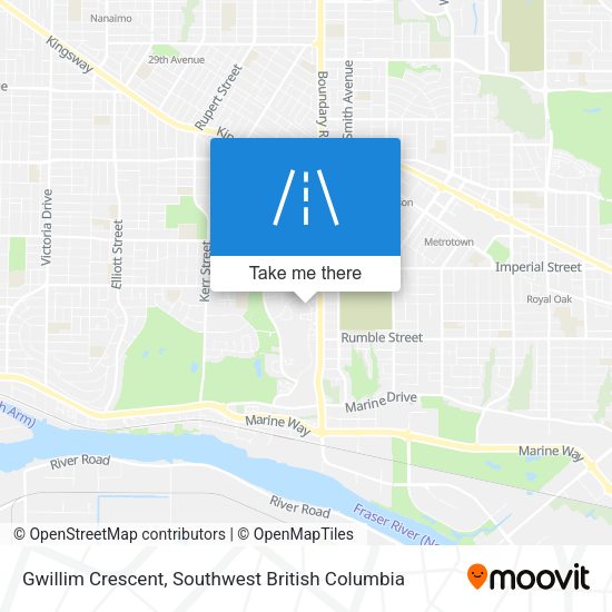 Gwillim Crescent map