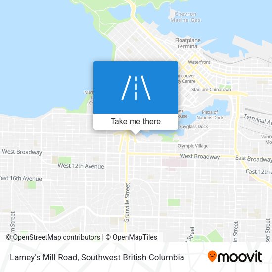 Lamey's Mill Road map