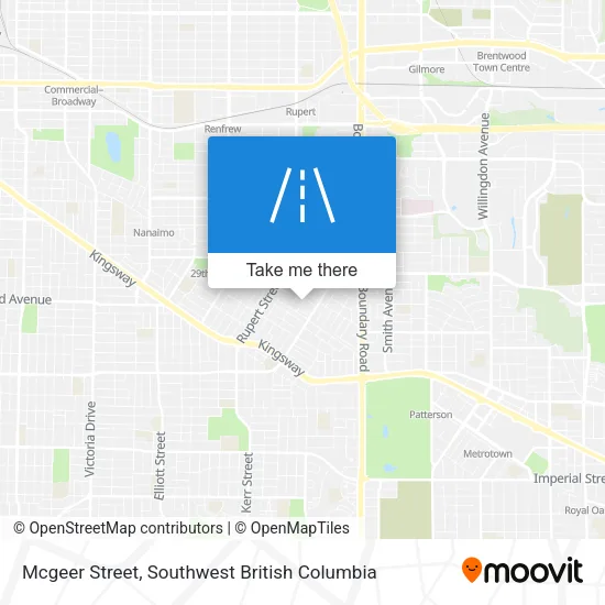 Mcgeer Street map