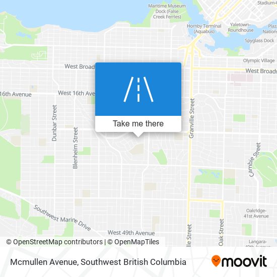 Mcmullen Avenue map