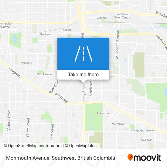 Monmouth Avenue map