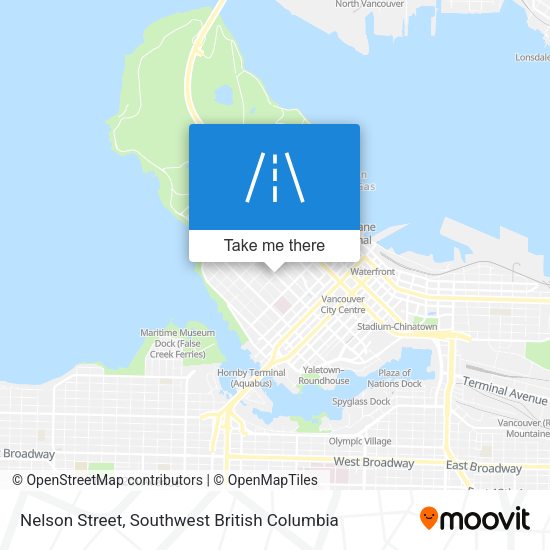 Nelson Street map