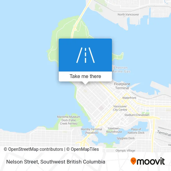 Nelson Street map