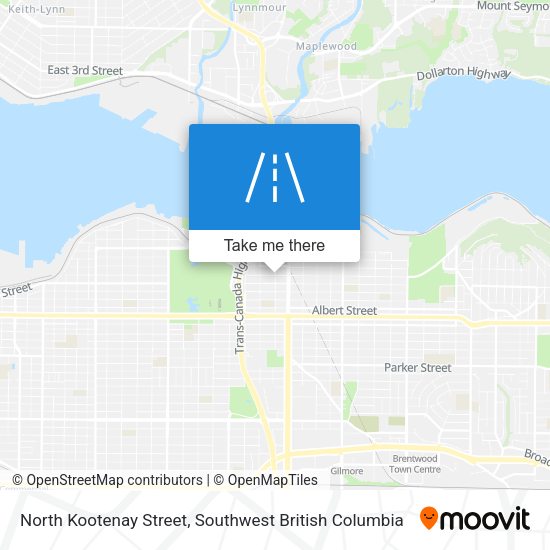 North Kootenay Street map