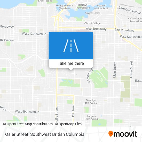 Osler Street map