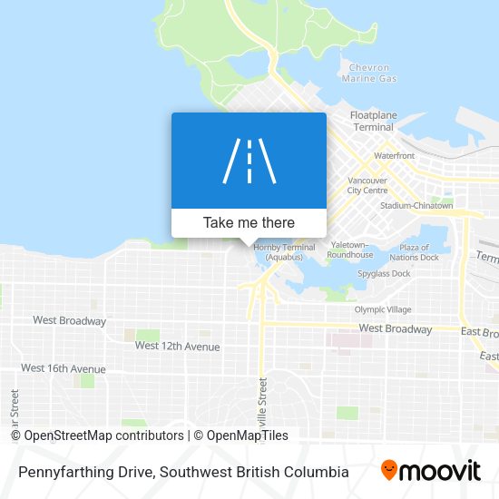 Pennyfarthing Drive map