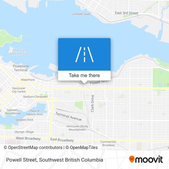 Powell Street map
