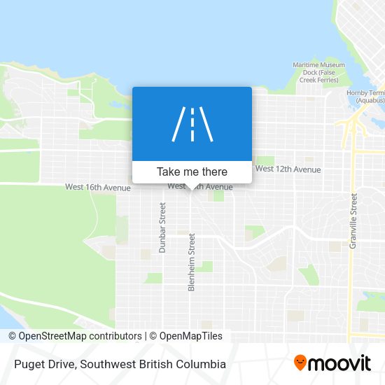 Puget Drive map