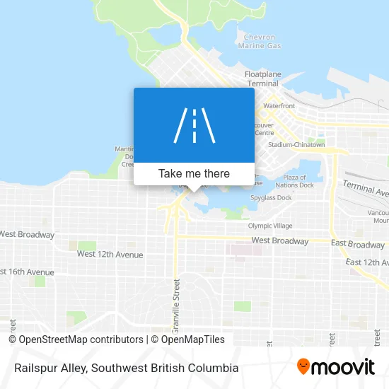 Railspur Alley map