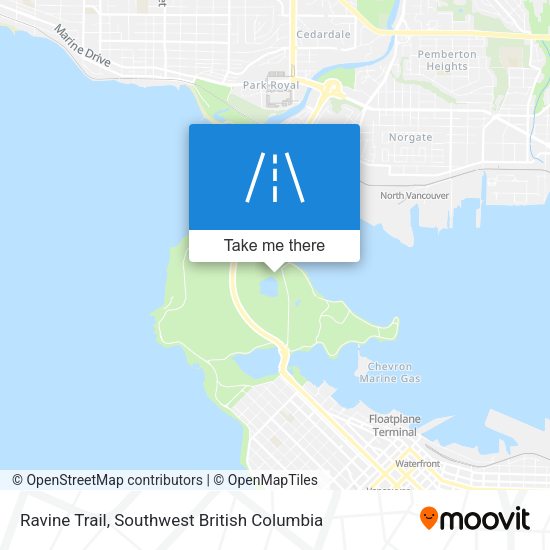 Ravine Trail map