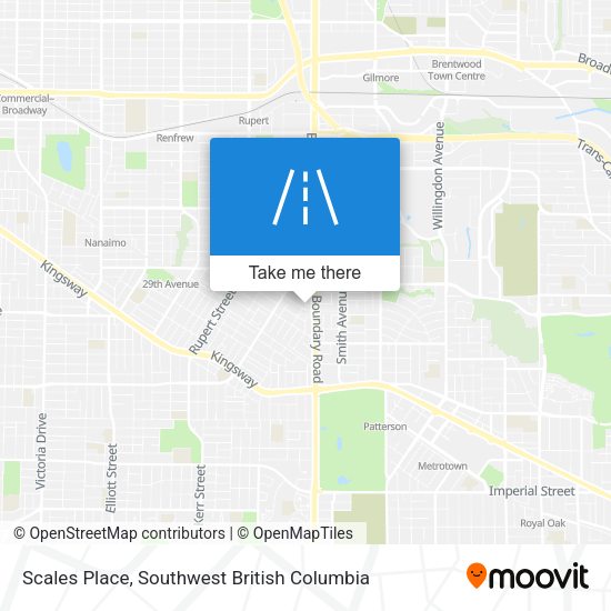 Scales Place map