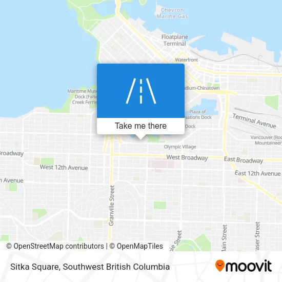 Sitka Square map