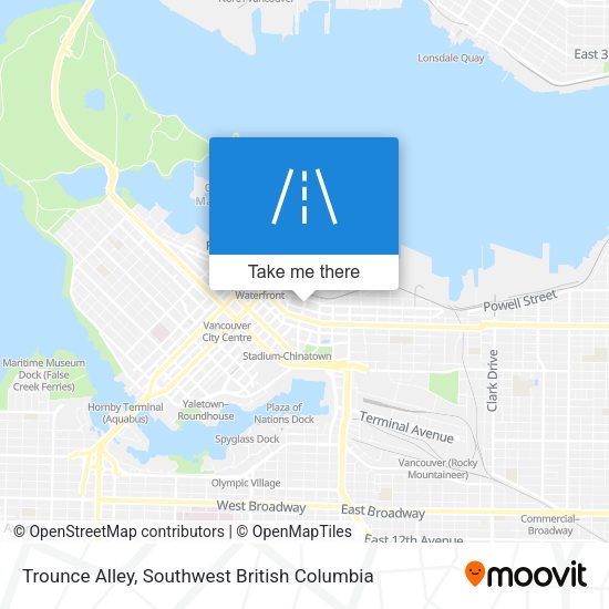 Trounce Alley map