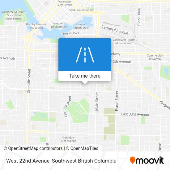 West 22nd Avenue plan