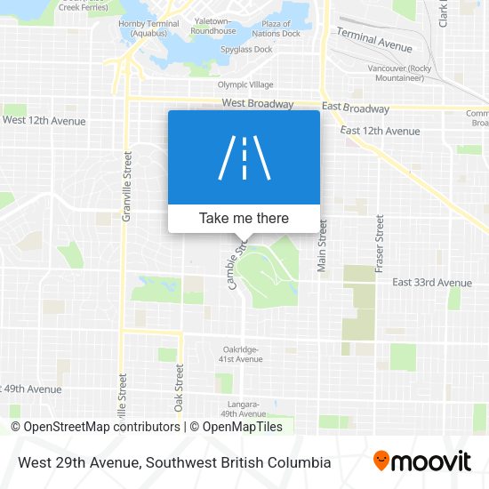 West 29th Avenue plan