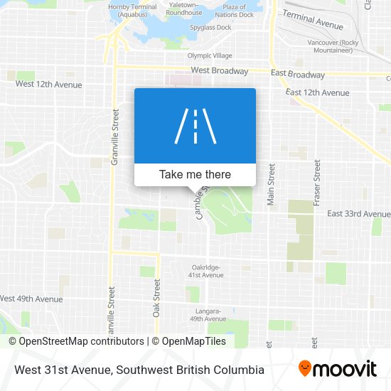 West 31st Avenue plan