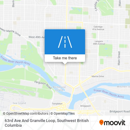 63rd Ave And Granville Loop map