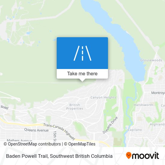 Baden Powell Trail plan