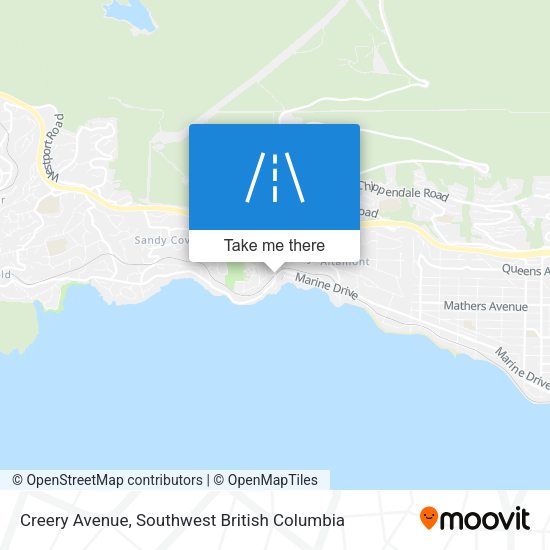 Creery Avenue map
