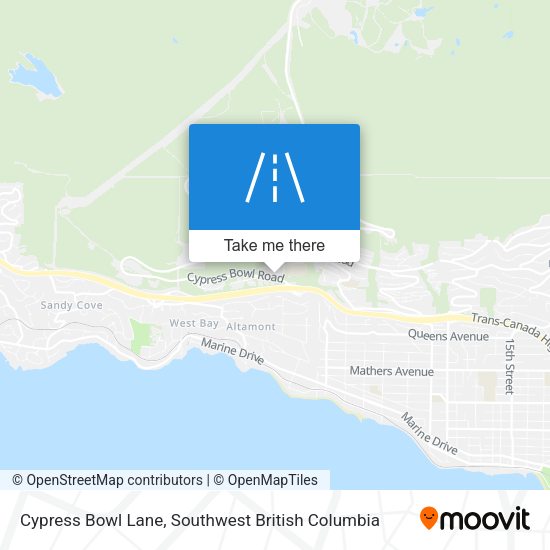 Cypress Bowl Lane plan