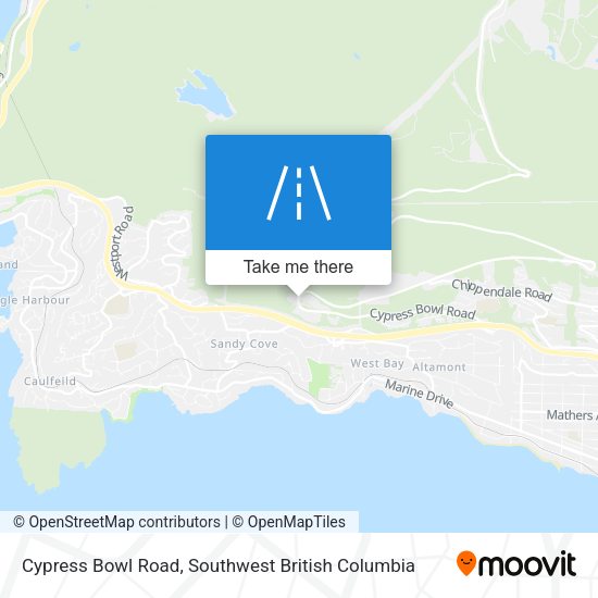 Cypress Bowl Road map