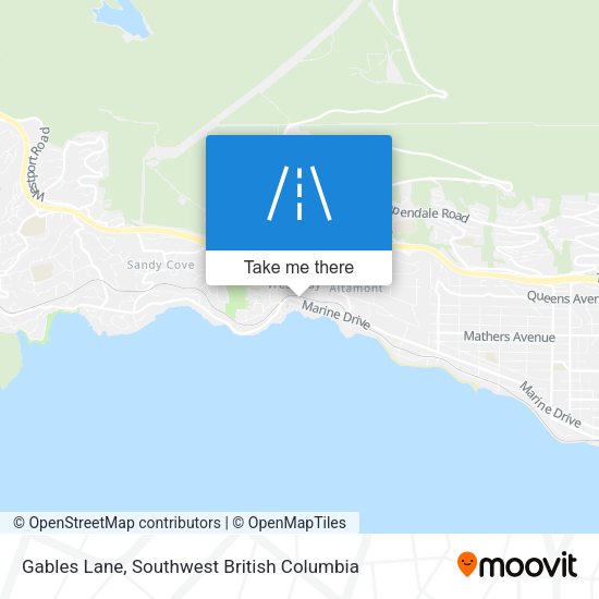 Gables Lane map