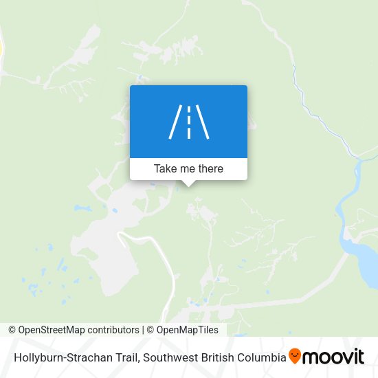 Hollyburn-Strachan Trail map
