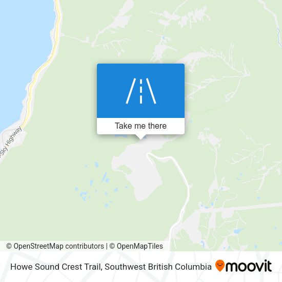 Howe Sound Crest Trail map