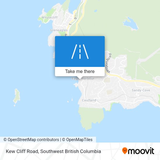 Kew Cliff Road map