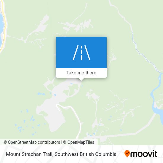 Mount Strachan Trail map