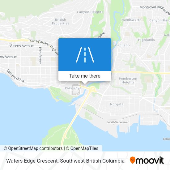 Waters Edge Crescent map