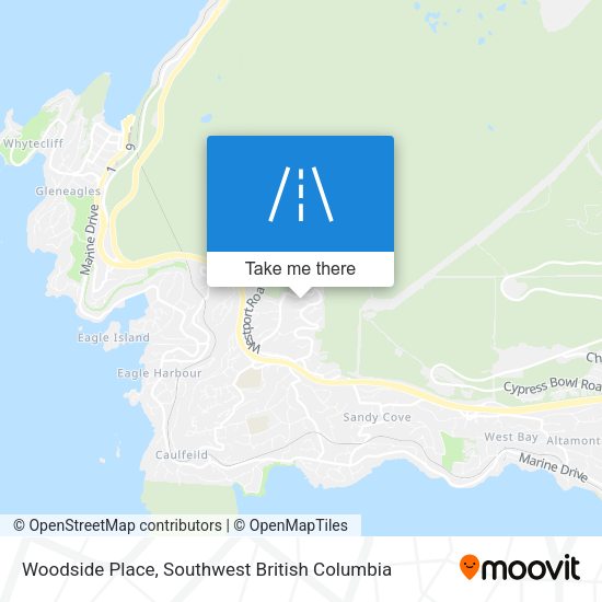 Woodside Place map