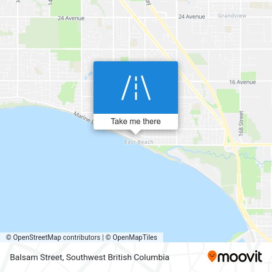Balsam Street map