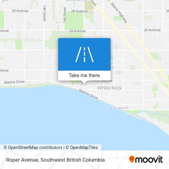 Roper Avenue map