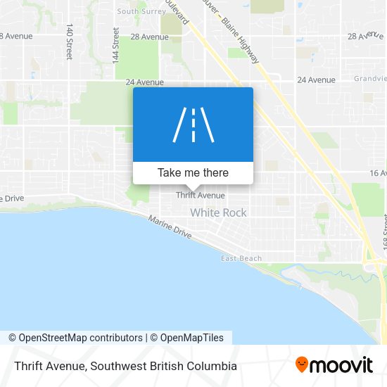 Thrift Avenue map