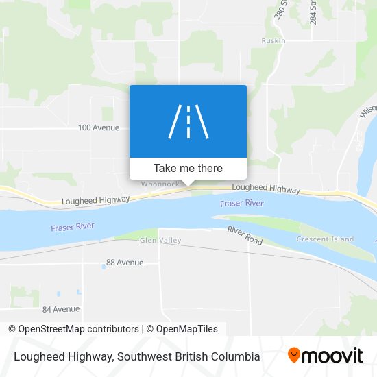 Lougheed Highway map