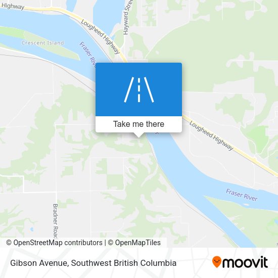 Gibson Avenue map