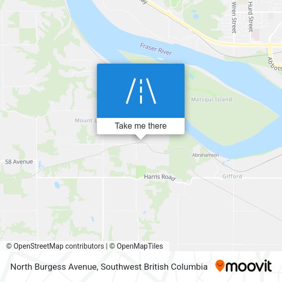 North Burgess Avenue map