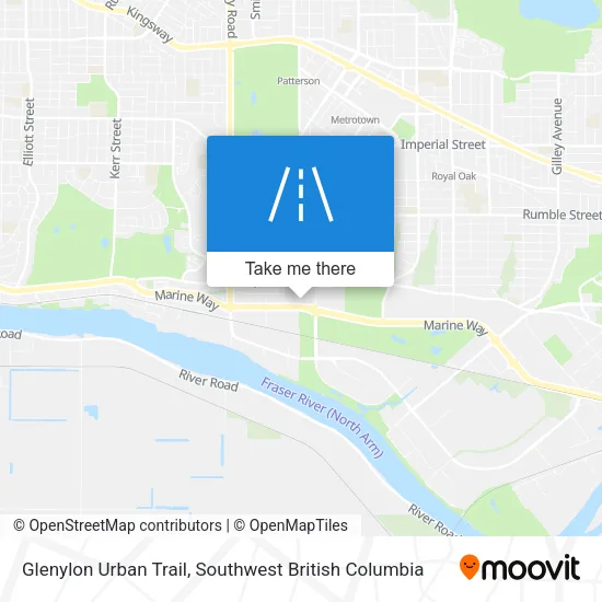 Glenylon Urban Trail map