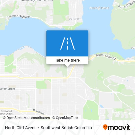 North Cliff Avenue map