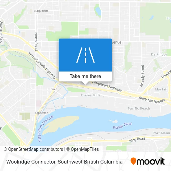 Woolridge Connector map