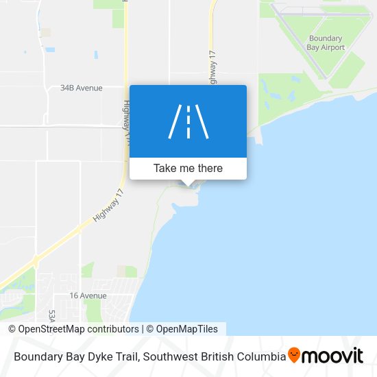 Boundary Bay Dyke Trail map