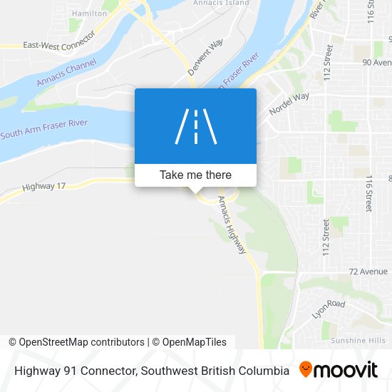 Highway 91 Connector map