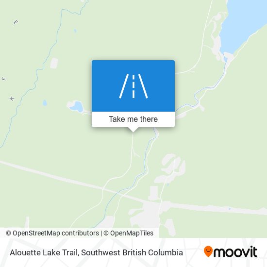 Alouette Lake Trail map