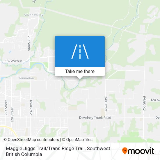 Maggie Jiggs Trail / Trans Ridge Trail map