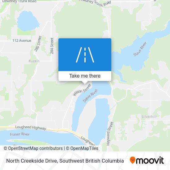 North Creekside Drive map