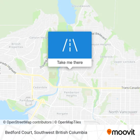 Bedford Court map