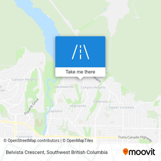 Belvista Crescent map